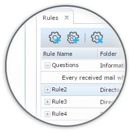 Mail filing rules